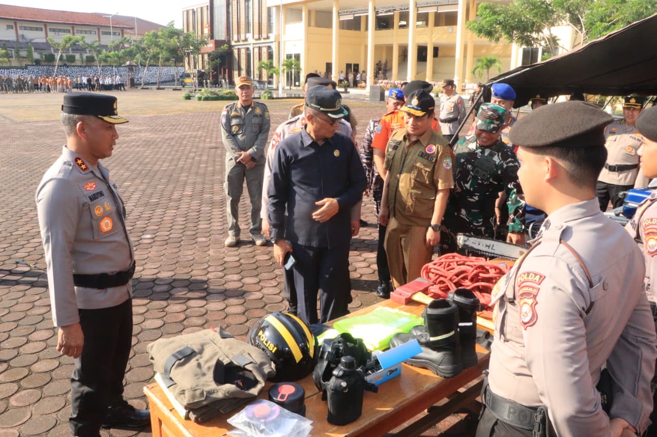 Polda Bengkulu Gelar Apel Siaga Tanggap Darurat Bencana Hidrometeorologi