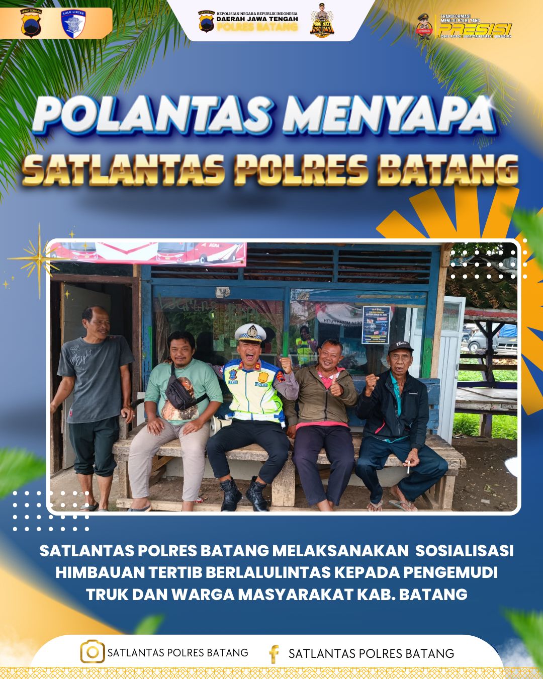 Satlantas Polres Batang Sambangi Warga Subah untuk Tingkatkan Kesadaran Tertib Lalu Lintas