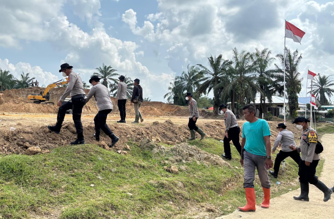 Kapolda Aceh Tinjau Kesiapan Lahan Huntap di Aceh Tamiang