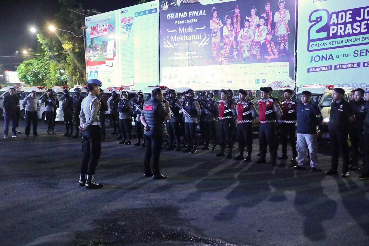 Polda Lampung Perkuat Patroli QR Presisi, Respons Cepat Tekan Kejahatan Jalanan