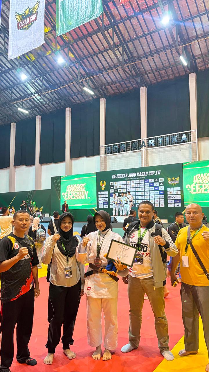 Polwan Polda Bengkulu Raih Perunggu di Kejurnas Judo Kasad Cup XVI 2026 Kelas 57 Kg Kategori TNI-Polri